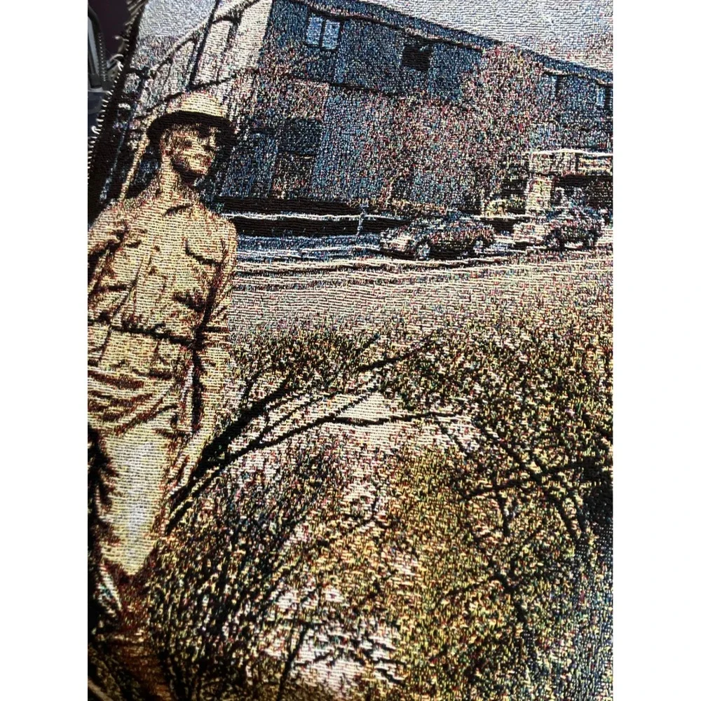 Johnstown Pennsylvania Collectible Woven‎ Tapestry Throw Blanket Souvenir Art
